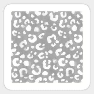 Gray Handmade Leopard Texture Sticker